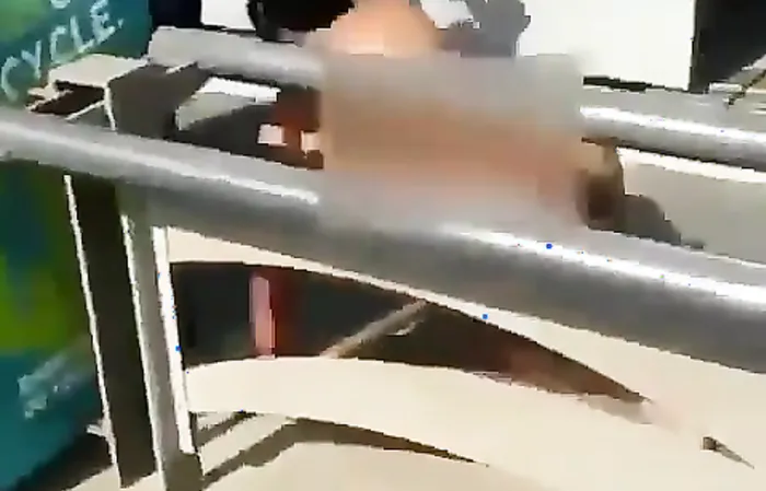 Imagine getting slapped by a naked dude