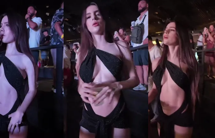She is definitely dressed to impress