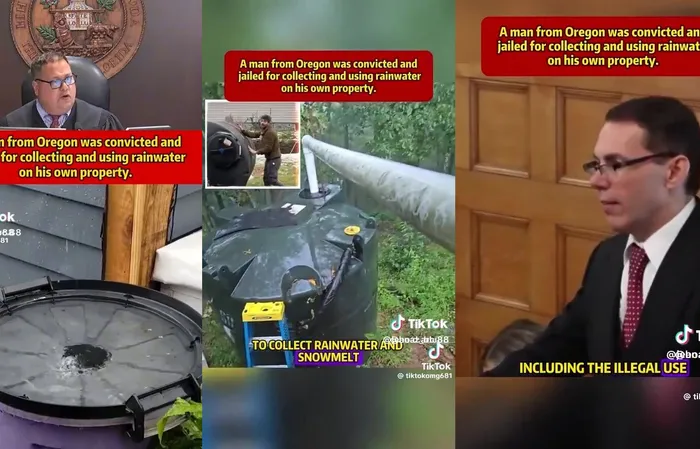 Oregon punishes people for collecting rain water on their own property
