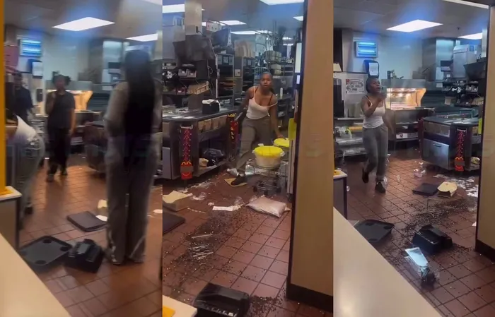 Lunatic destroys Philly McDonalds