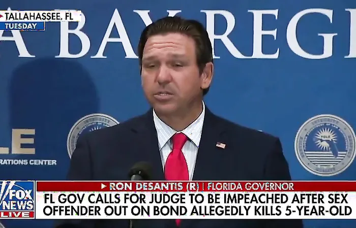 DeSantis pushes impeachment on Judge who released child murderer