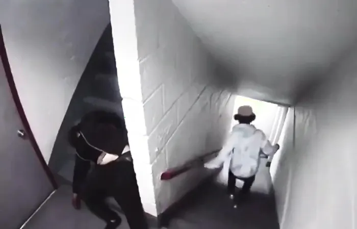 Ghetto hoodlum sets FIRE to a homeless man sleeping in the stairwell