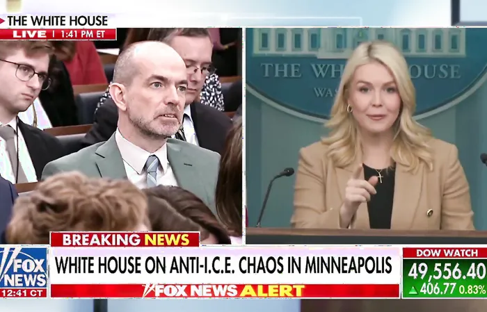 Karoline Leavitt SCORCHES activist left-wing HACK reporter