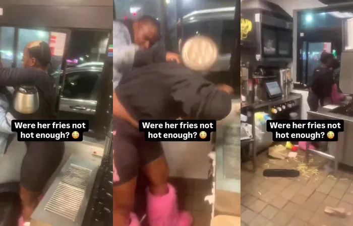 Welfare queen jumps through drive-thru window, gets BEATEN WITH A POT