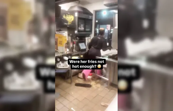 Welfare queen jumps through drive-thru window, gets BEATEN WITH A POT