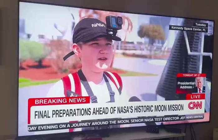 Kid gives CNN a STONE COLD response on Artemis II launch