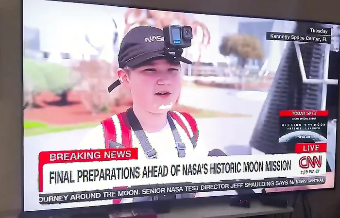 Kid gives CNN a STONE COLD response on Artemis II launch