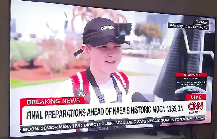Kid gives CNN a STONE COLD response on Artemis II launch