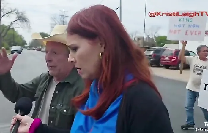Protester CAN'T GIVE ONE ANSWER on how Trump acts like a KING