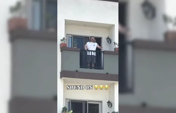 Drunk plumber arrested, but guy on balcony steals the show