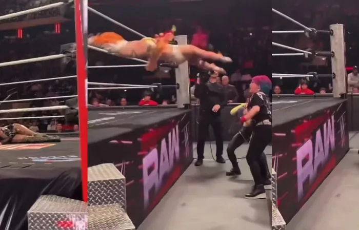 Iyo Sky lands on her neck during WWE accident