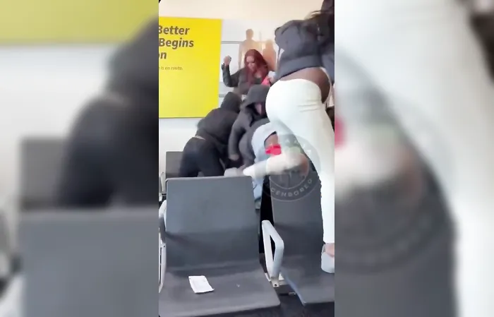 ATL airport Spirit Airlines turns into all out brawl