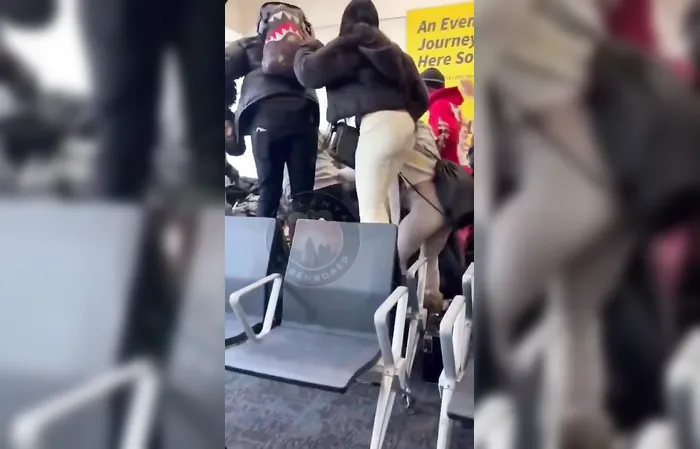 ATL airport Spirit Airlines turns into all out brawl