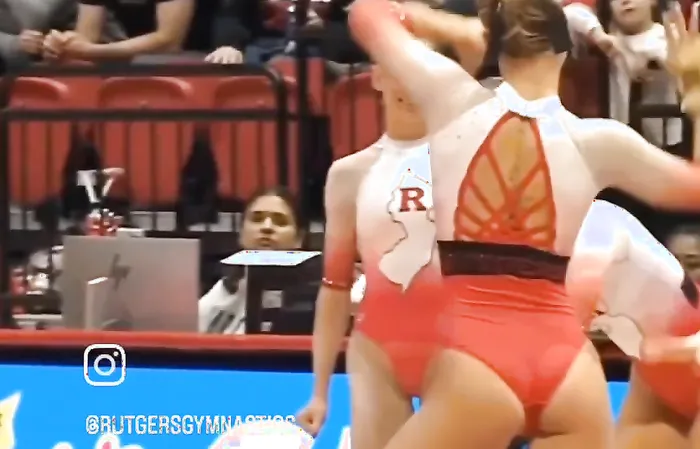 Rutgers gymnastics representing New Jersey!