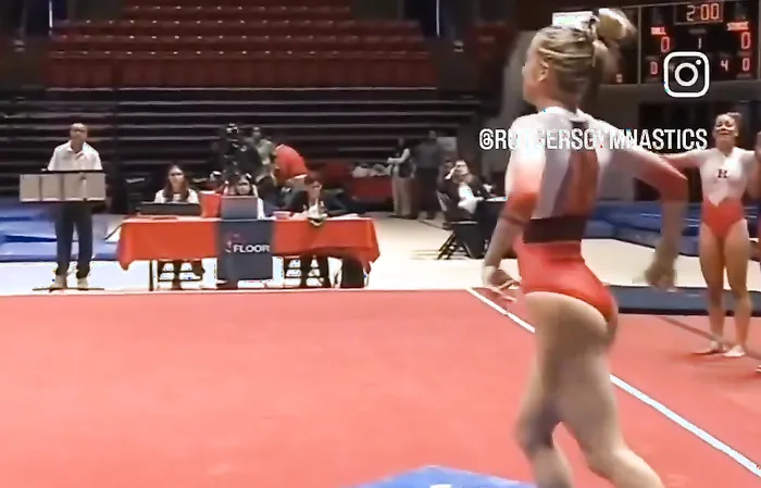 Rutgers gymnastics representing New Jersey!