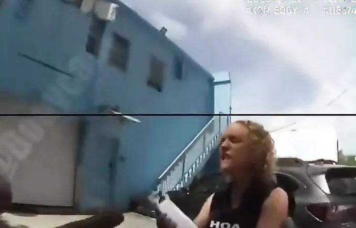 Psycho HOA KAREN ends up in handcuffs