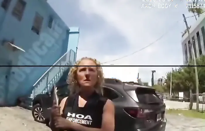Psycho HOA KAREN ends up in handcuffs