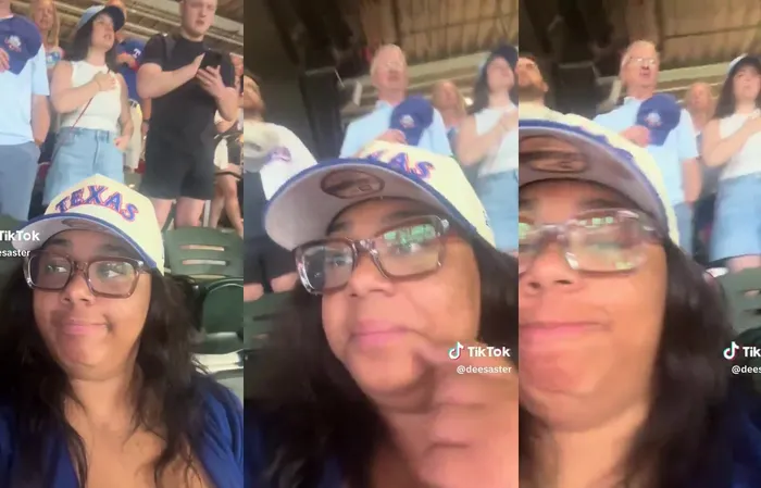 New trend shows miserable women recording themselves sitting during National Anthem