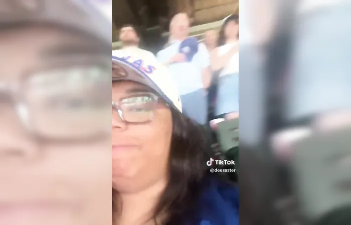 New trend shows miserable women recording themselves sitting during National Anthem