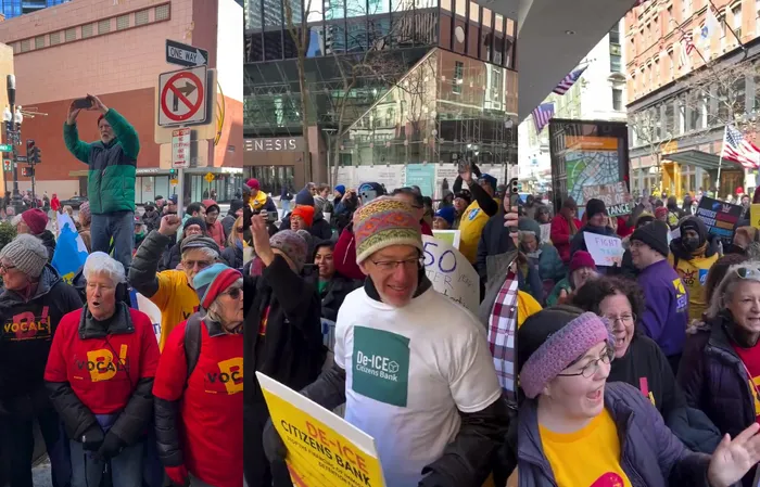 Look at the crowd at this protest advocating for criminals