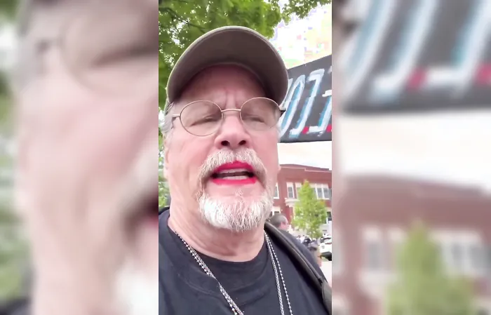Democrat men are wearing red lipstick to protest Trump