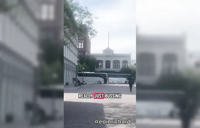 People were BUSSED in to the No Kings protest
