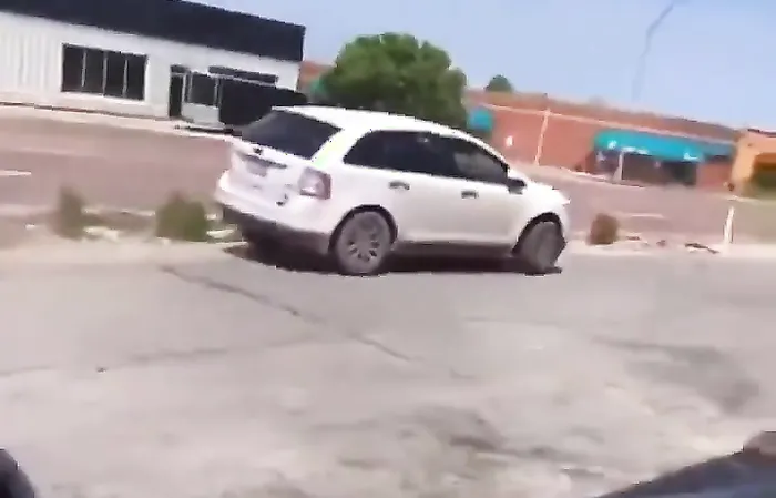 They jumped into moving car, then crashed it