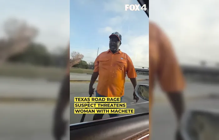 Houston man pulls a machete on a woman