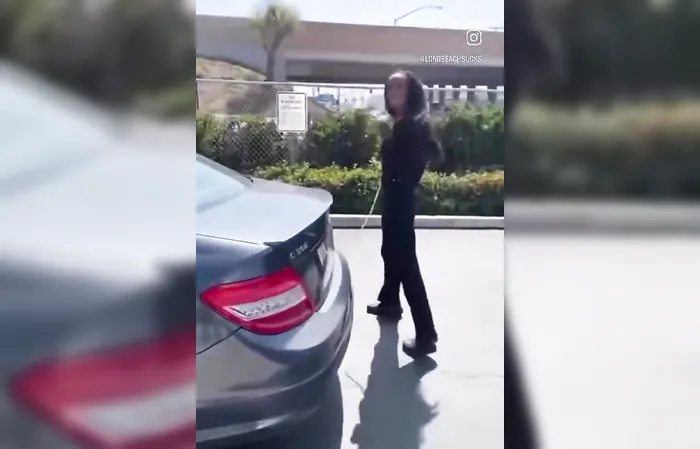 Accused of causing accident, then turns violent