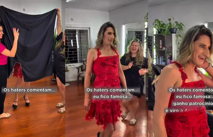 When you finally feel confident in your new red dress