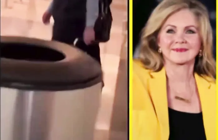 Sen. Marsha Blackburn caught on way out of DC