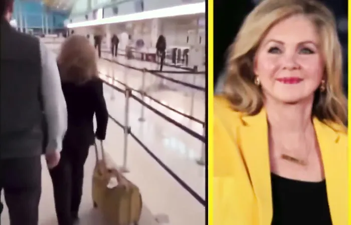 Sen. Marsha Blackburn caught on way out of DC