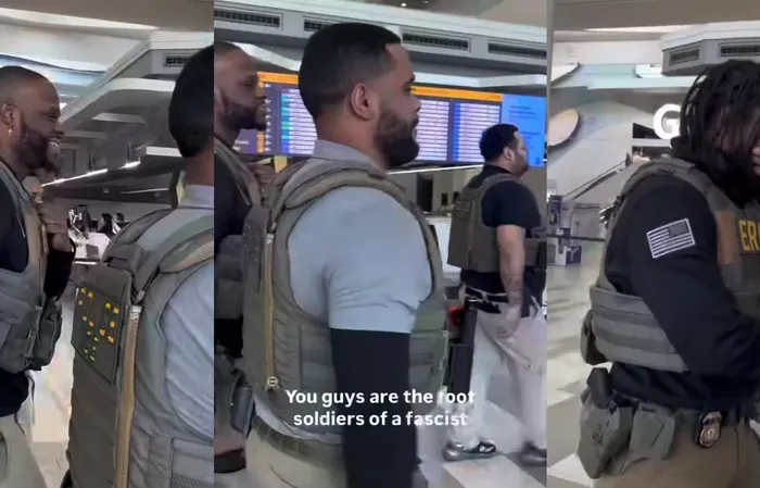 ICE agents laugh at screeching liberals in airport