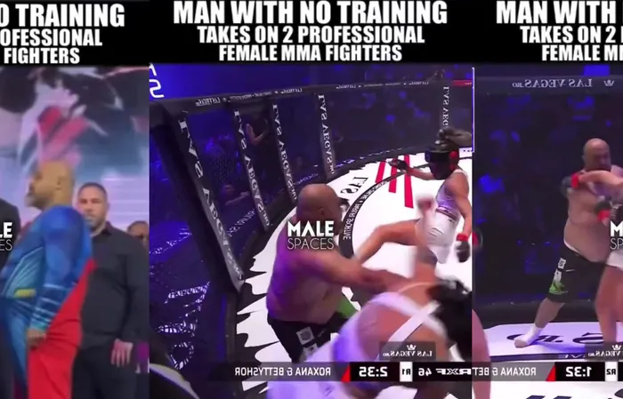 Guy with NO TRAINING vs female MMA fighters