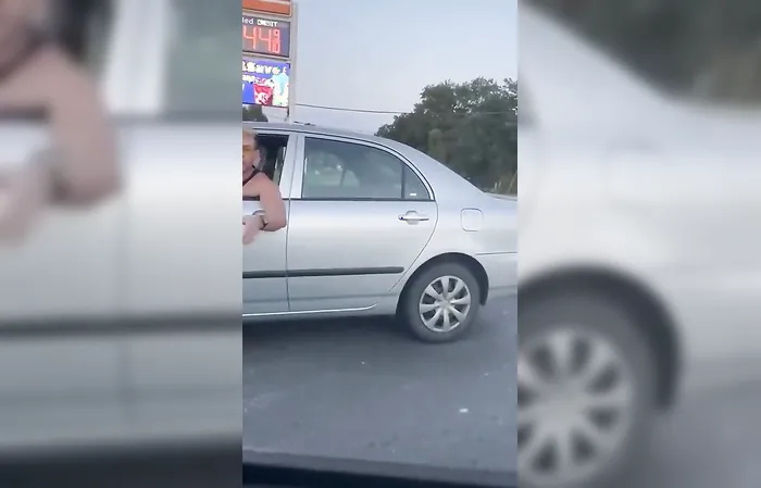 Tough talking dude gets BONKED on the head