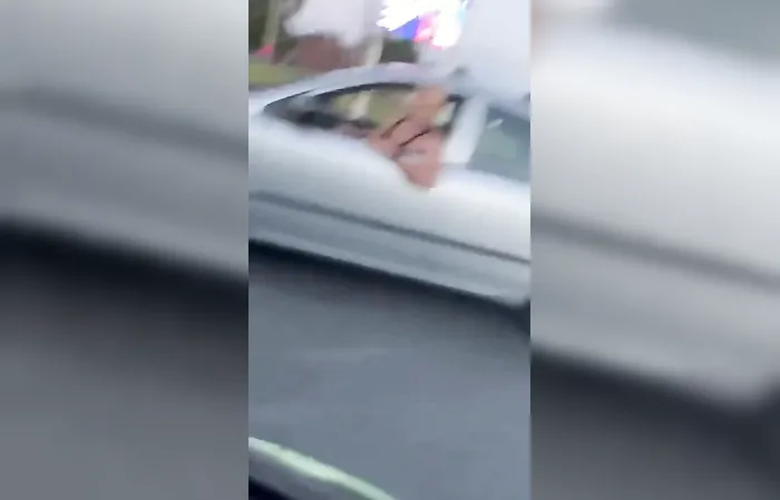 Tough talking dude gets BONKED on the head