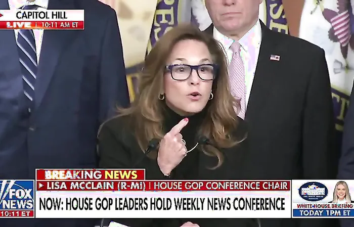 Rep. Lisa McClain scolds Democrat traitors