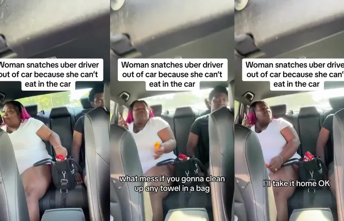 Big woman acts entitled in Uber, driver ain't having it