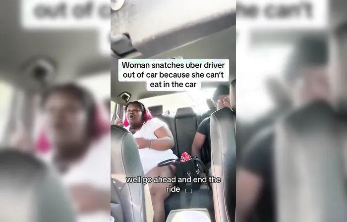 Big woman acts entitled in Uber, driver ain't having it