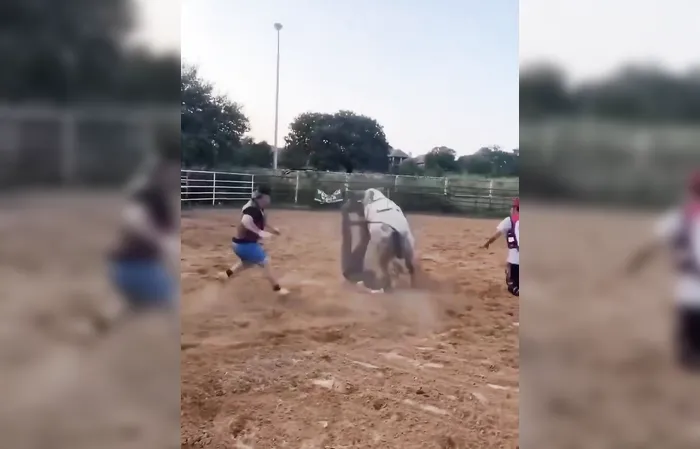 Bull rider gets JACKED UP