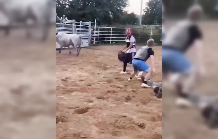 Bull rider gets JACKED UP