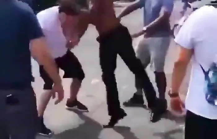 Dude blocking traffic gets DEALT WITH