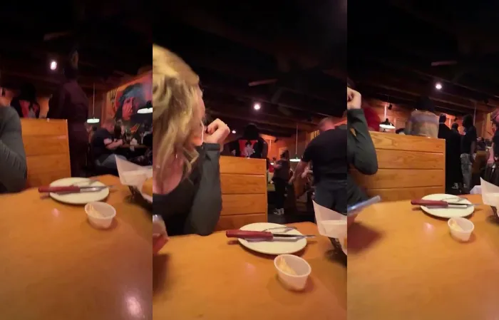 Texas Roadhouse brawl caught on camera