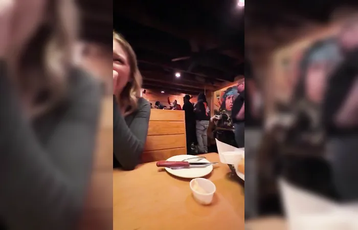 Texas Roadhouse brawl caught on camera