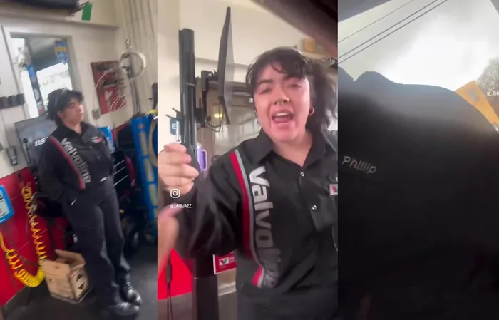 Oil Change Ma'am freaks out on video