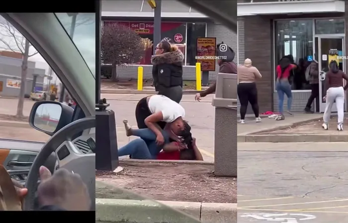 Aggressive woman eats pepper spray like it's hot sauce