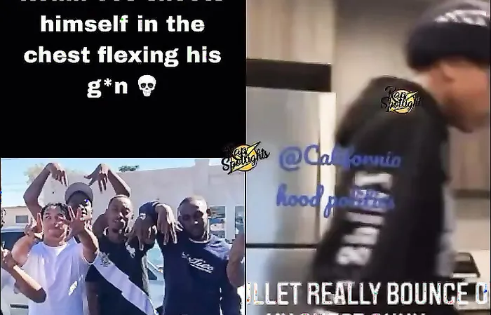 Bro just shot himself in the chest on video