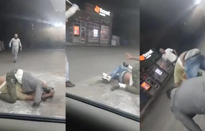 Store owners give thief the RODNEY KING treatment