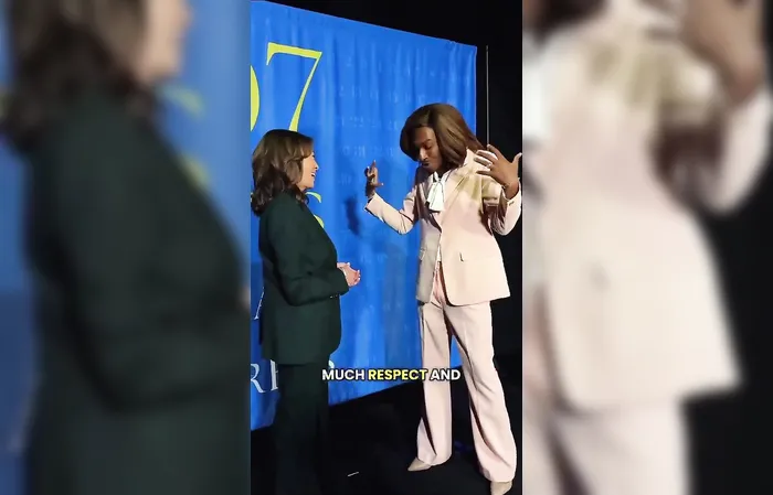 Kamala accused of being drunk with a drag queen