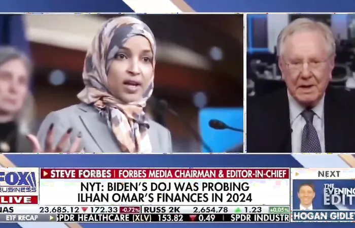 Steve Forbes blasts Ilhan Omar for money laundering